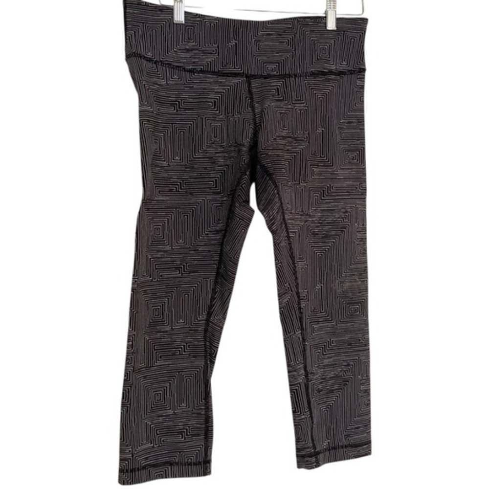 Lululemon Athletica Black Leggings with Wide Waistband